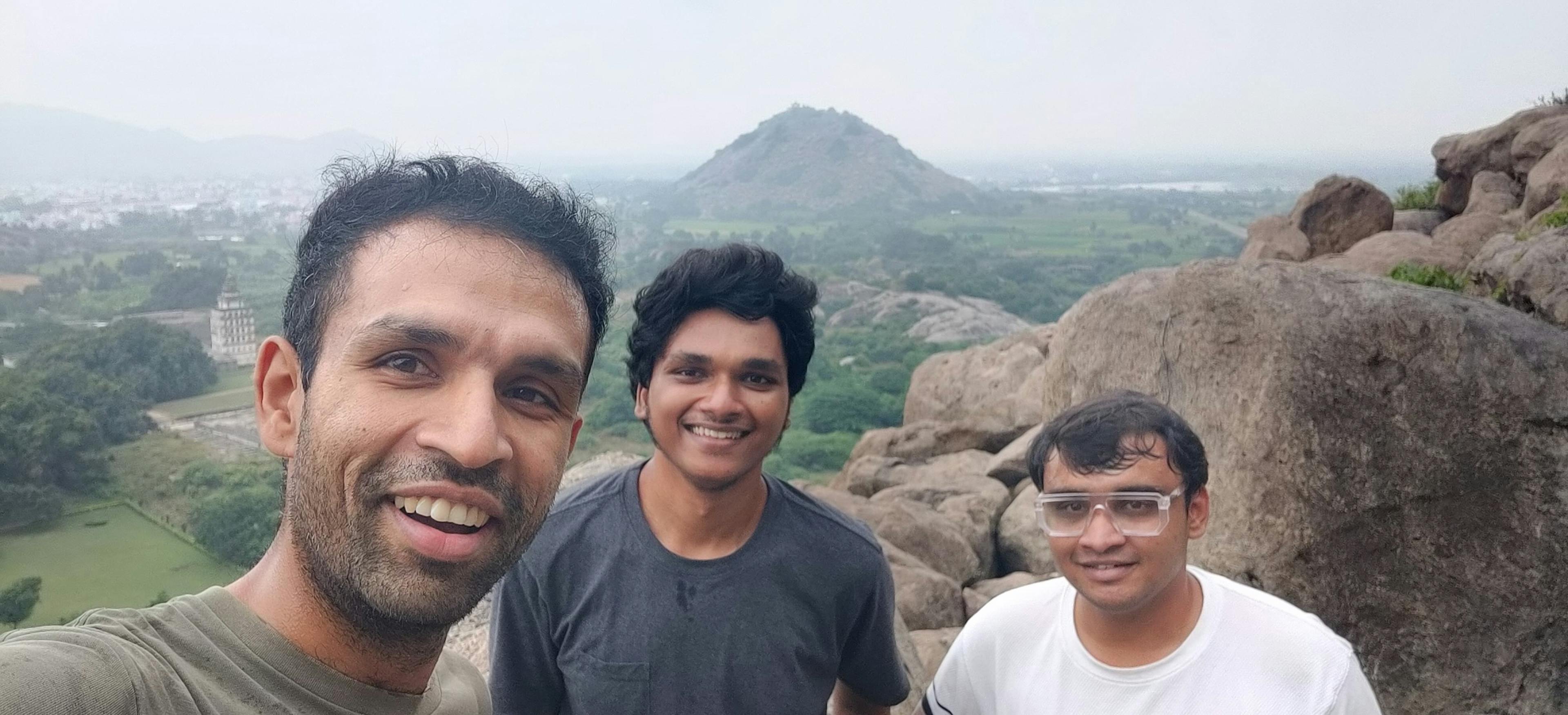 Our 'hike' to the top of the Gingee fort - 7 Jan, 24
